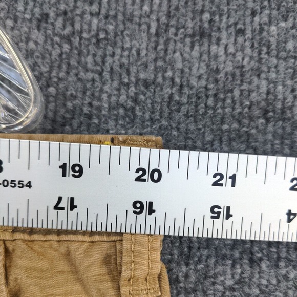 Eddie Bauer Men's Chino Shorts Tan Size 40 100% Cotton Slash Pockets Fishing - Picture 8 of 11